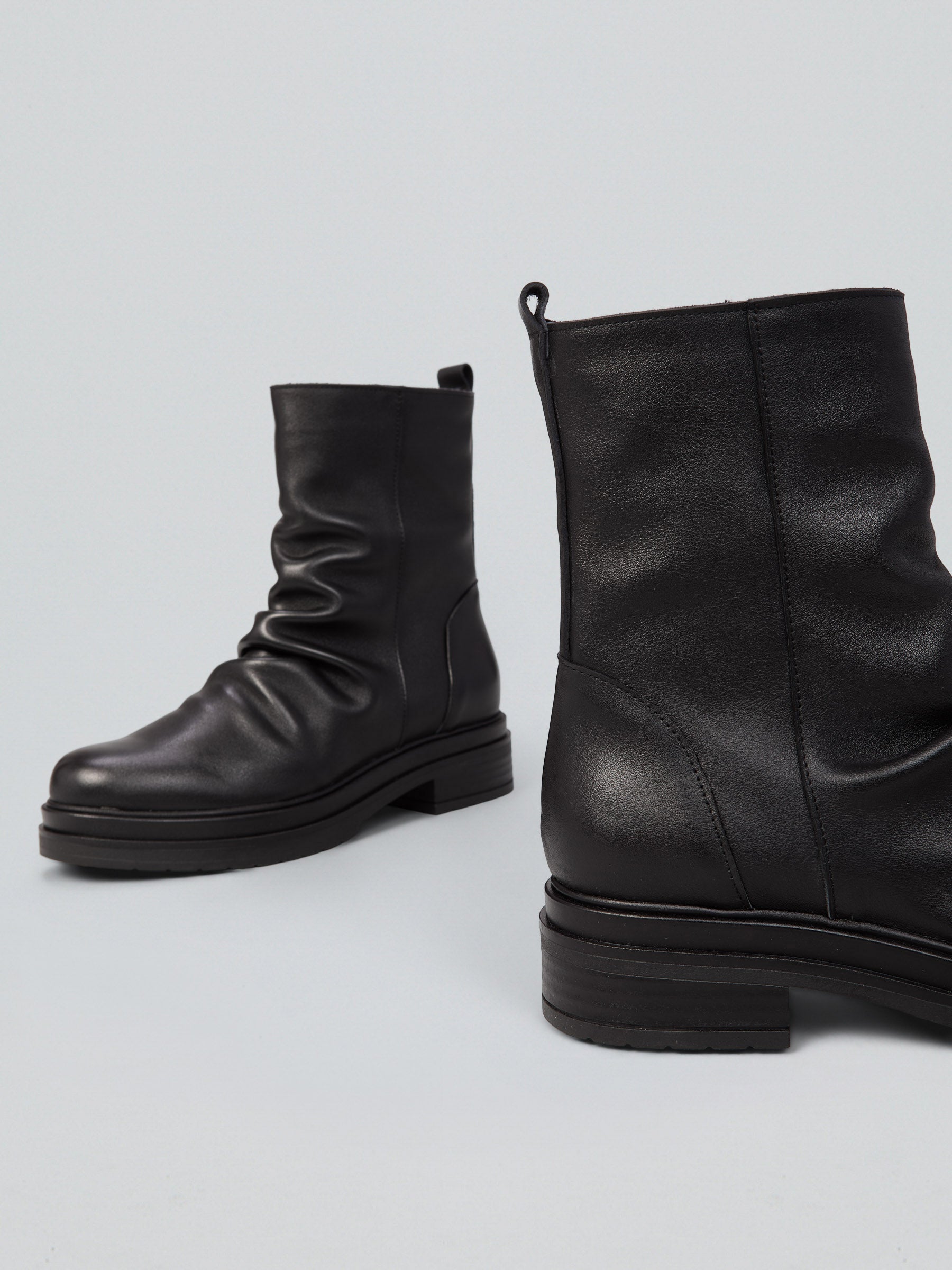 Leather ankle boot