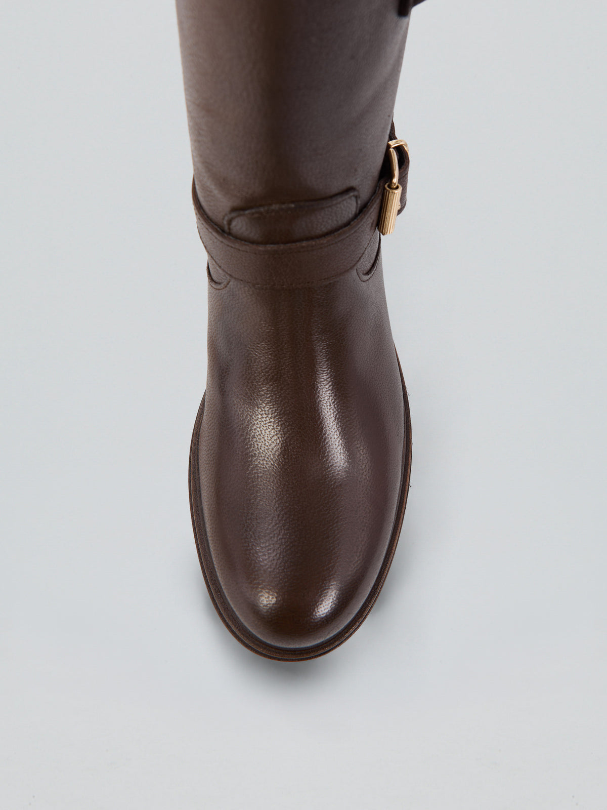 Leather ankle boot