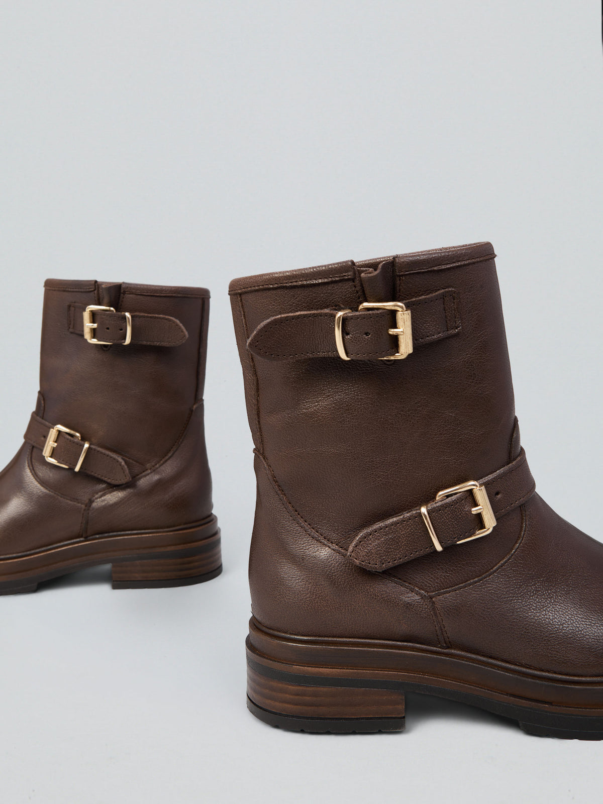 Leather ankle boot