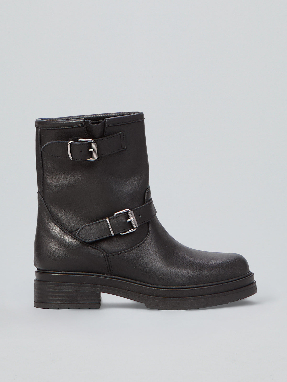 Leather ankle boot