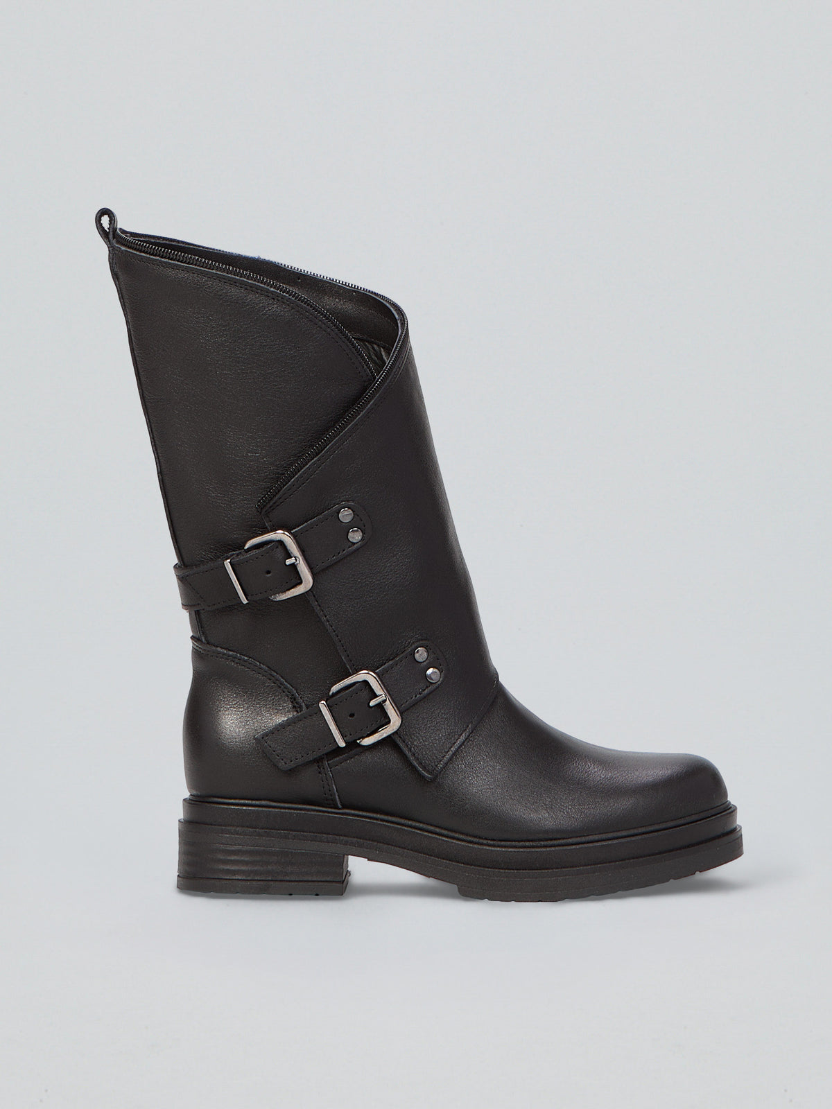 Leather boots