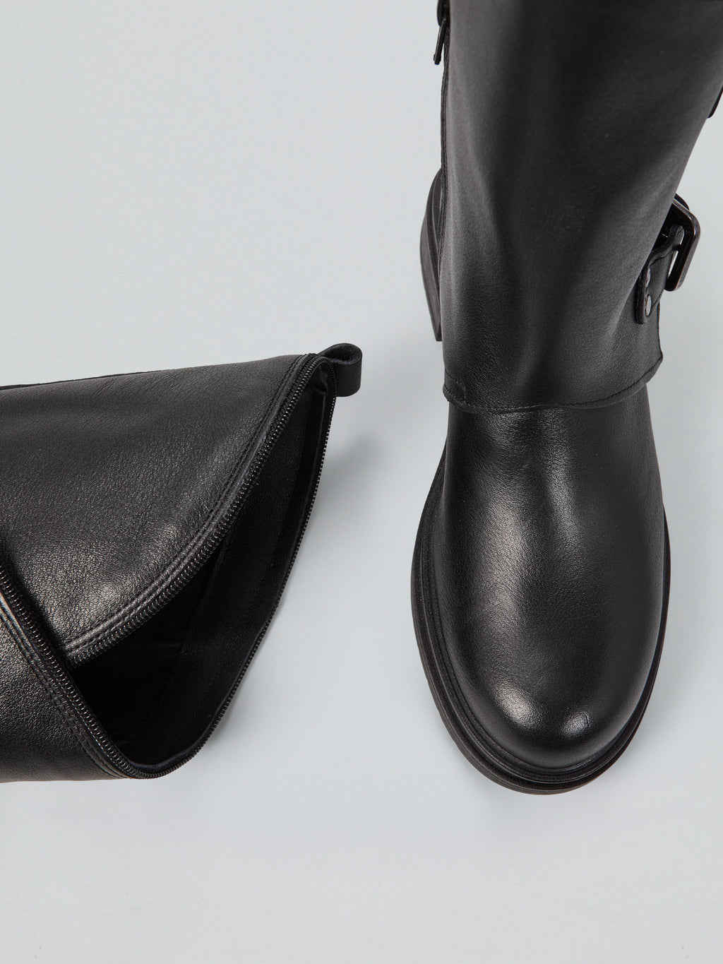 Leather boots