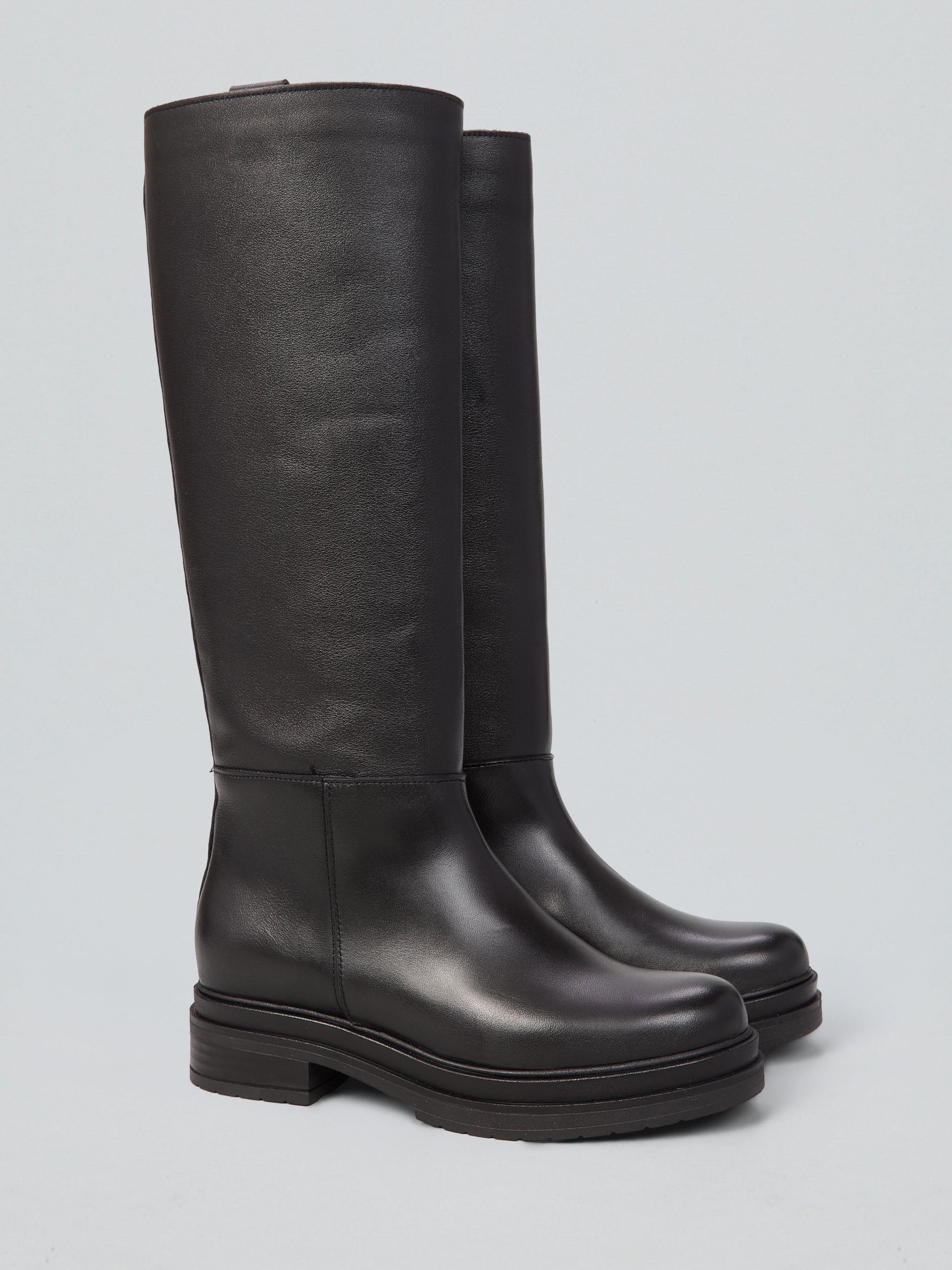 Leather boots