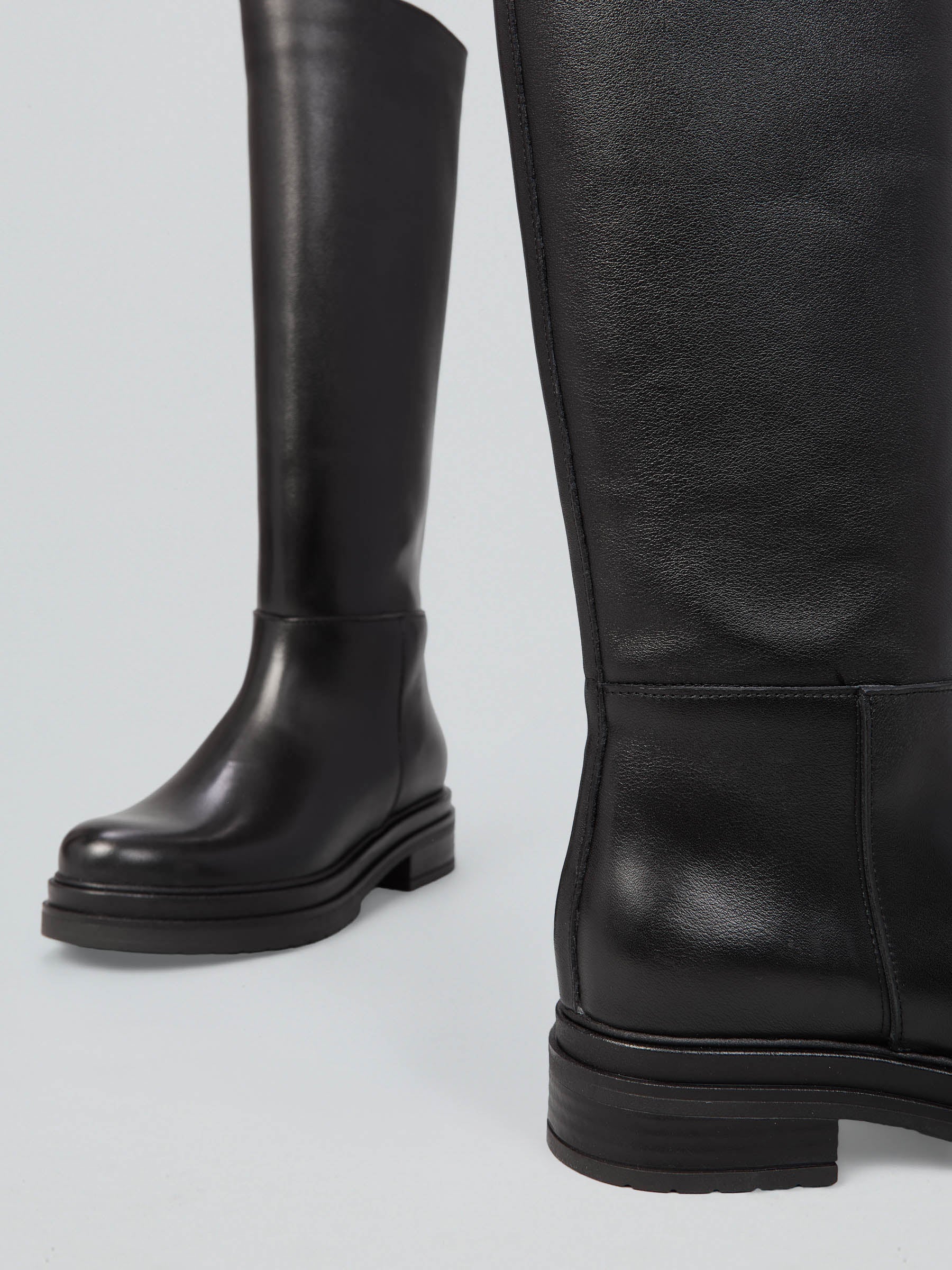 Leather boots