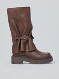 Leather boots