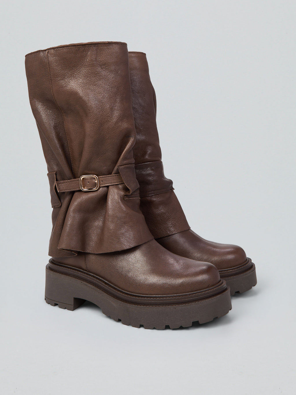 Leather boots