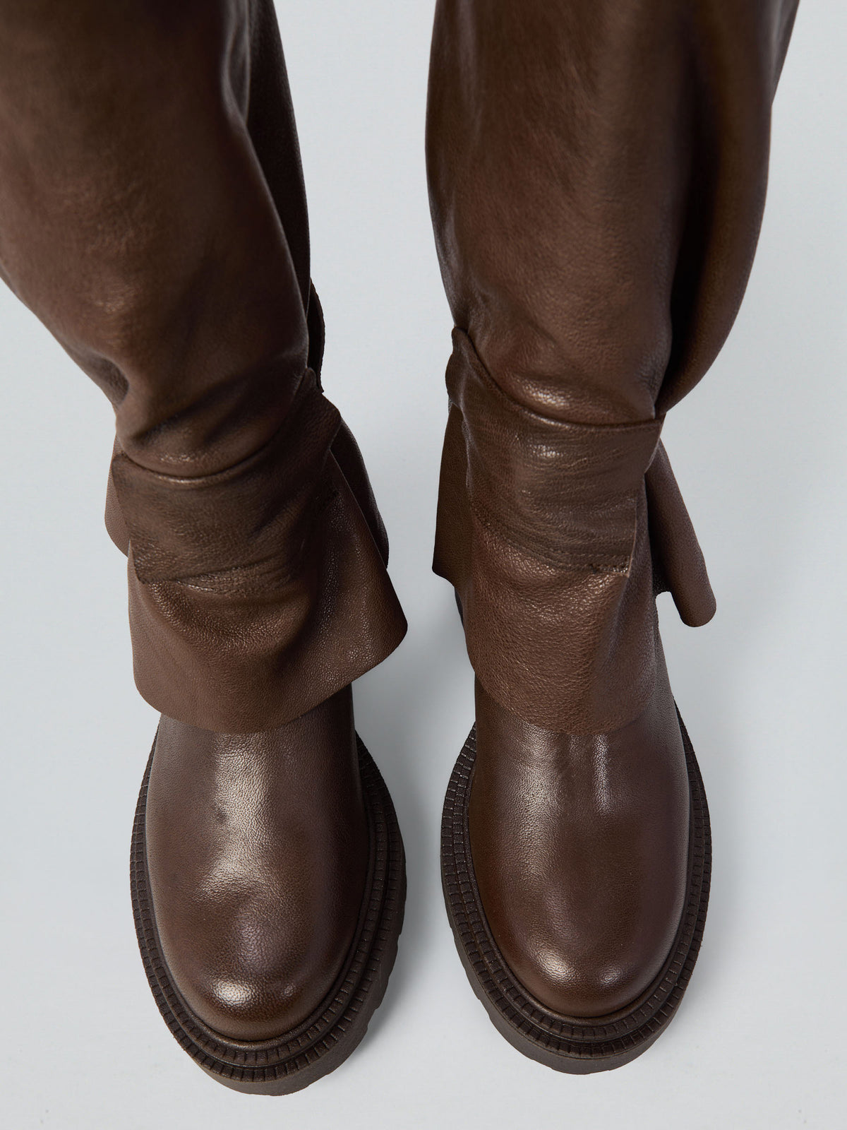 Leather boots
