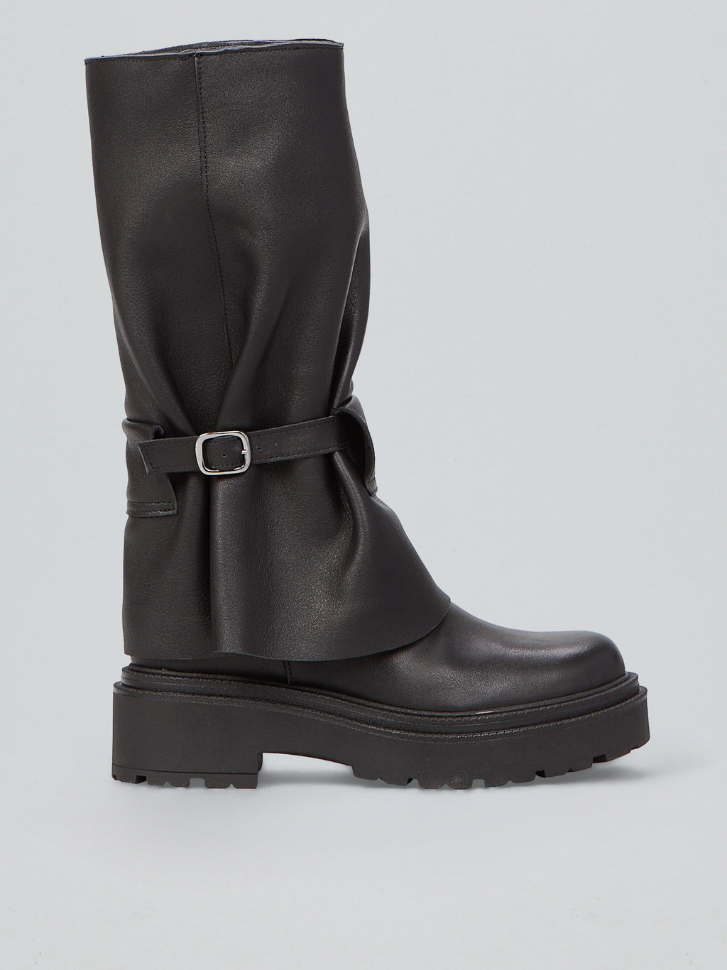 Leather boots