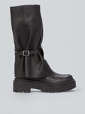 Leather boots