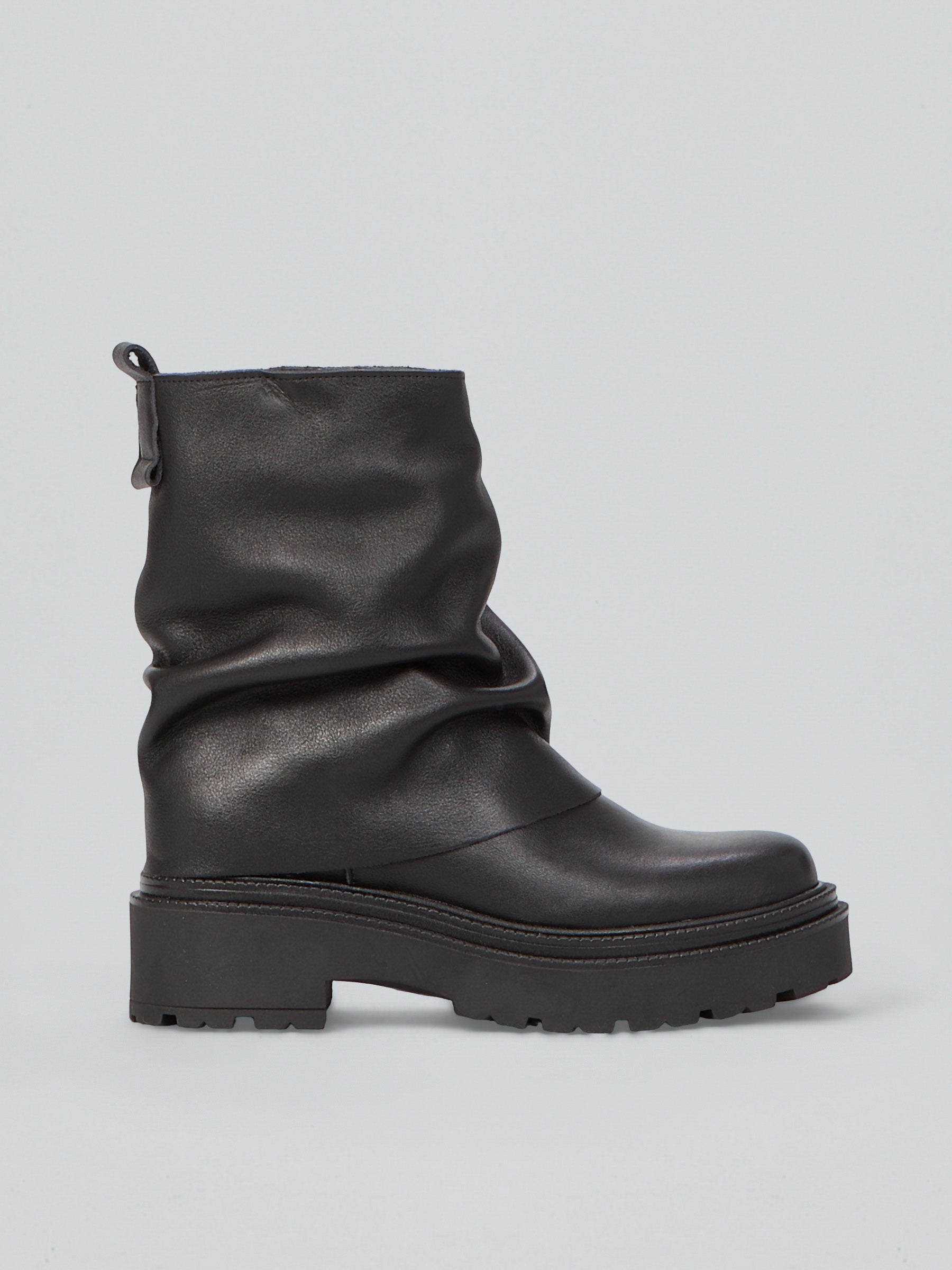 Leather ankle boot