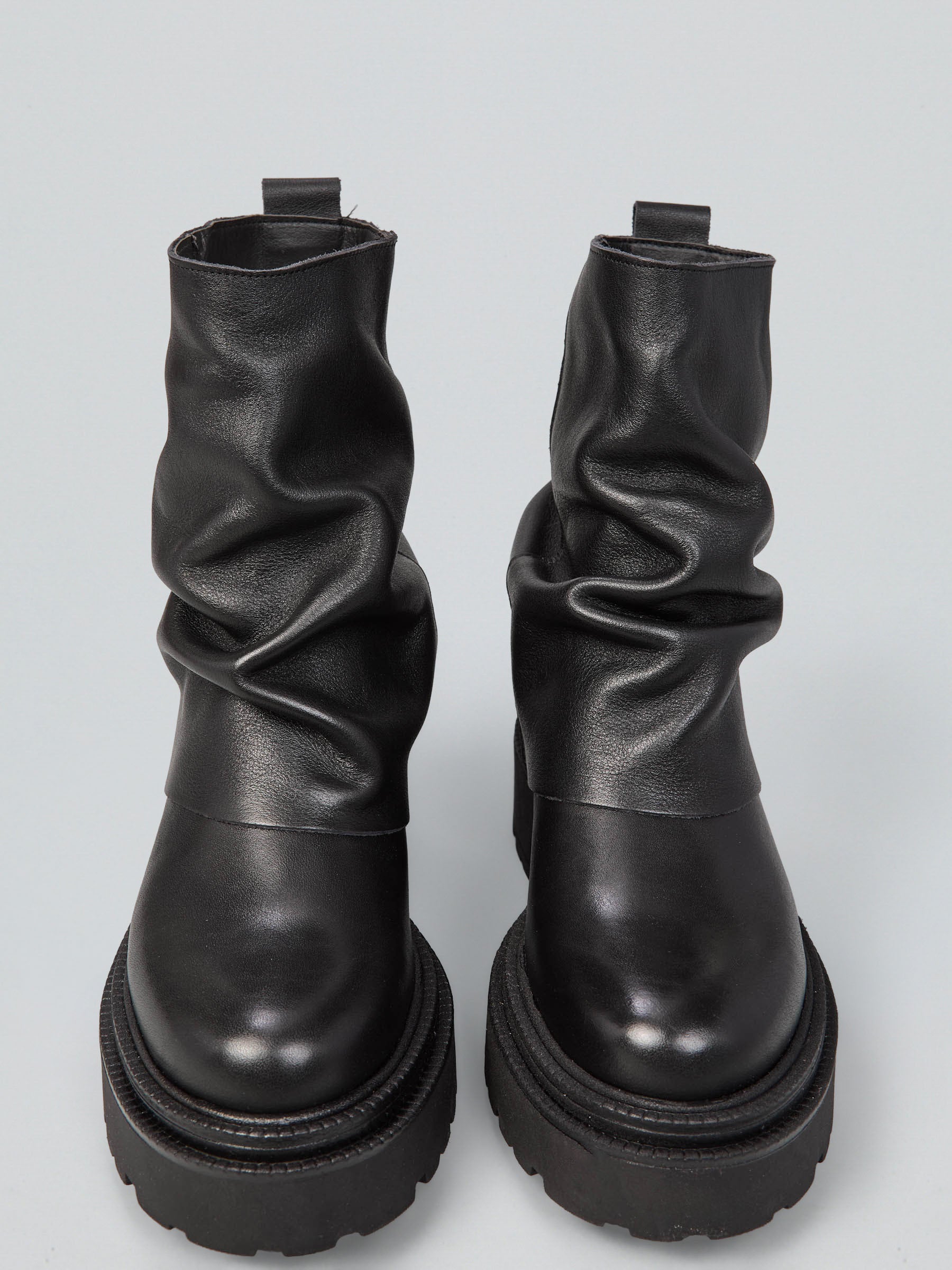 Leather ankle boot