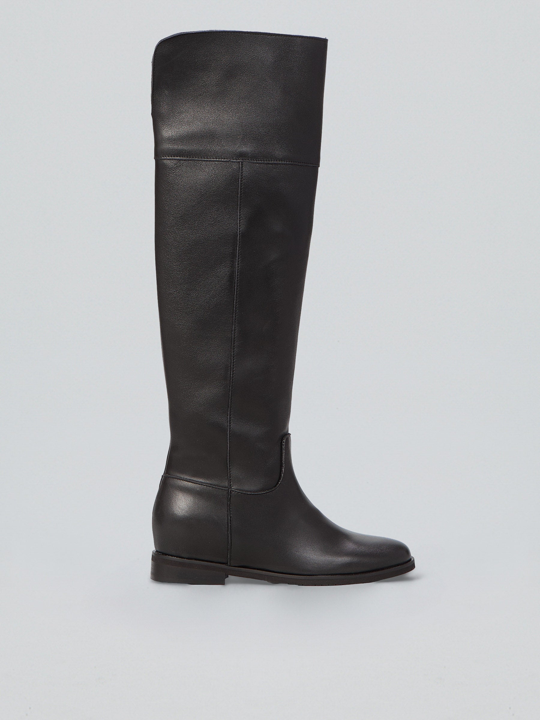 Tall leather boots