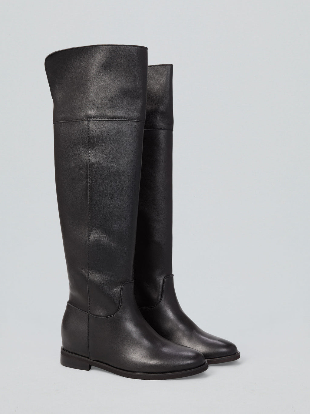 Tall leather boots