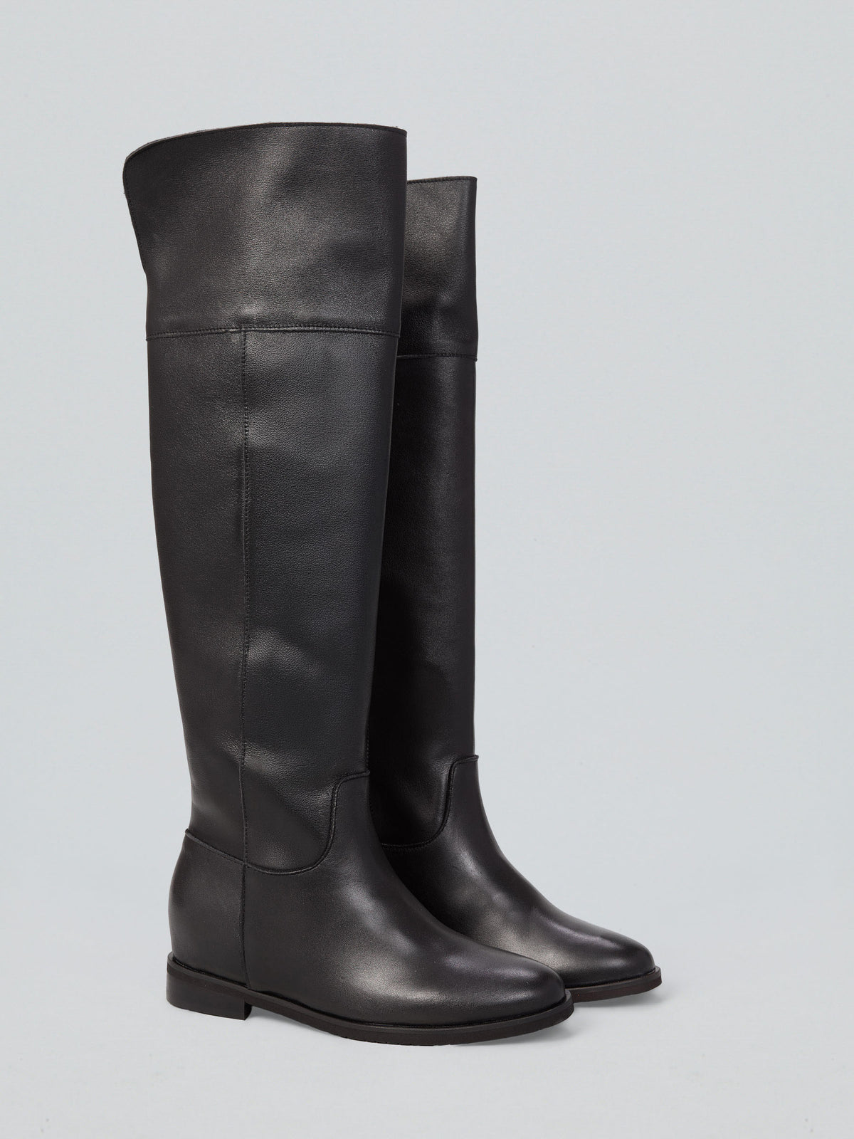 Tall leather boots