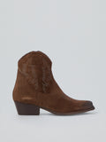 Suede cowboy boots