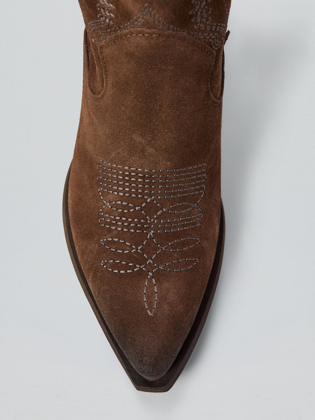 Suede cowboy boots