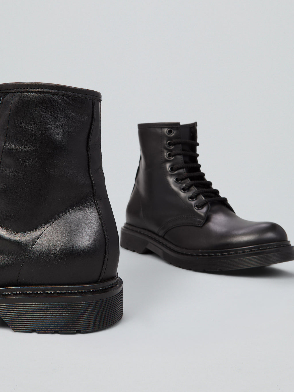 Leather boots