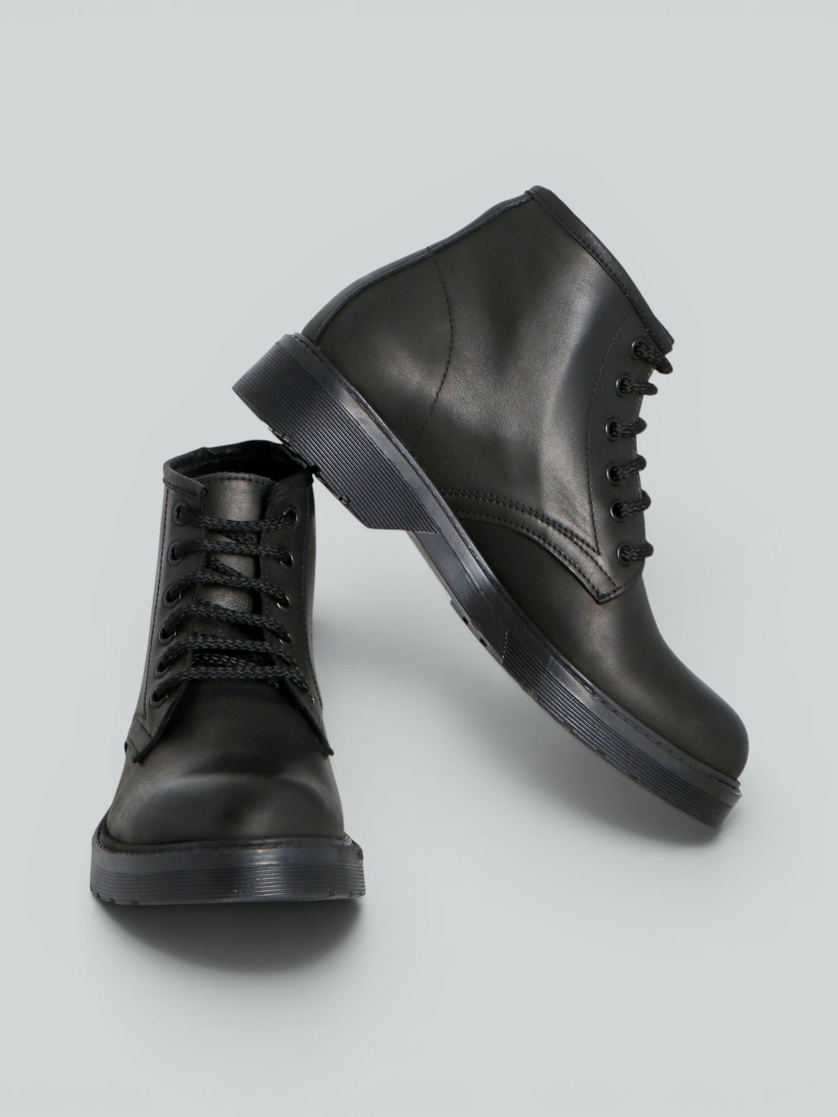 Leather boots