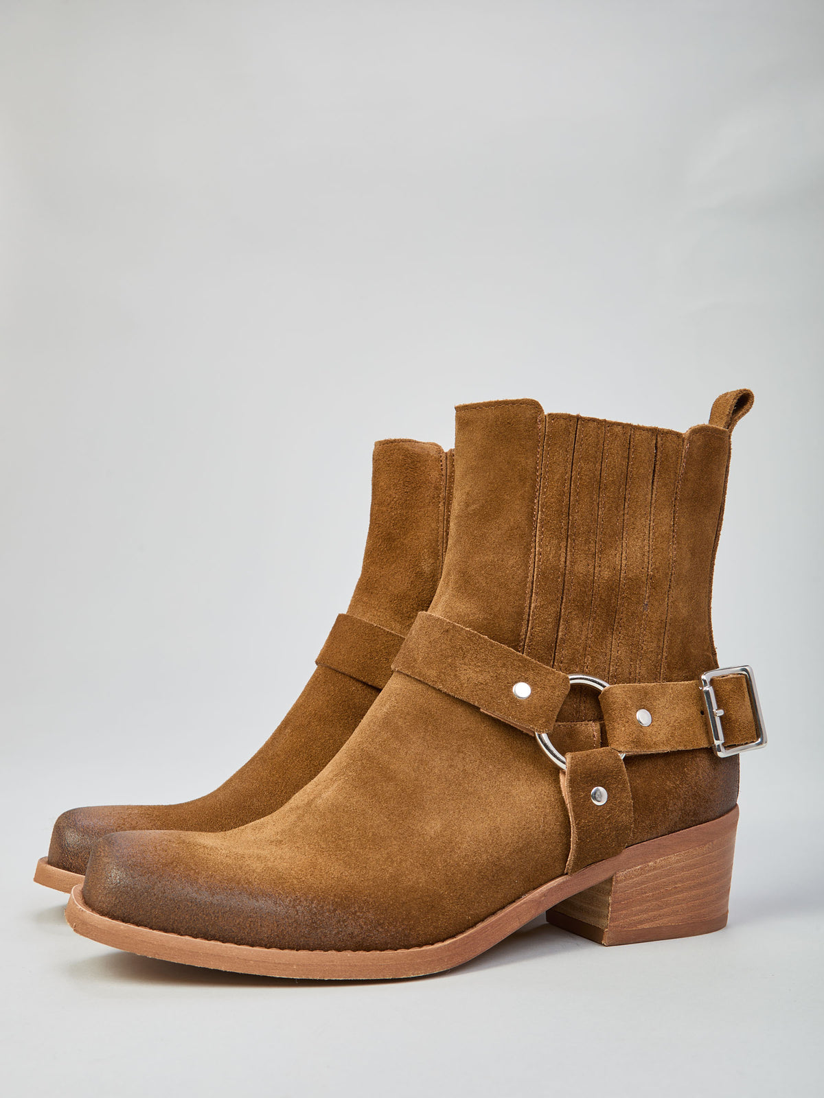 Suede Texan boots