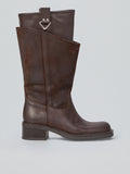 Stiefel aus gebürstetem Wildleder