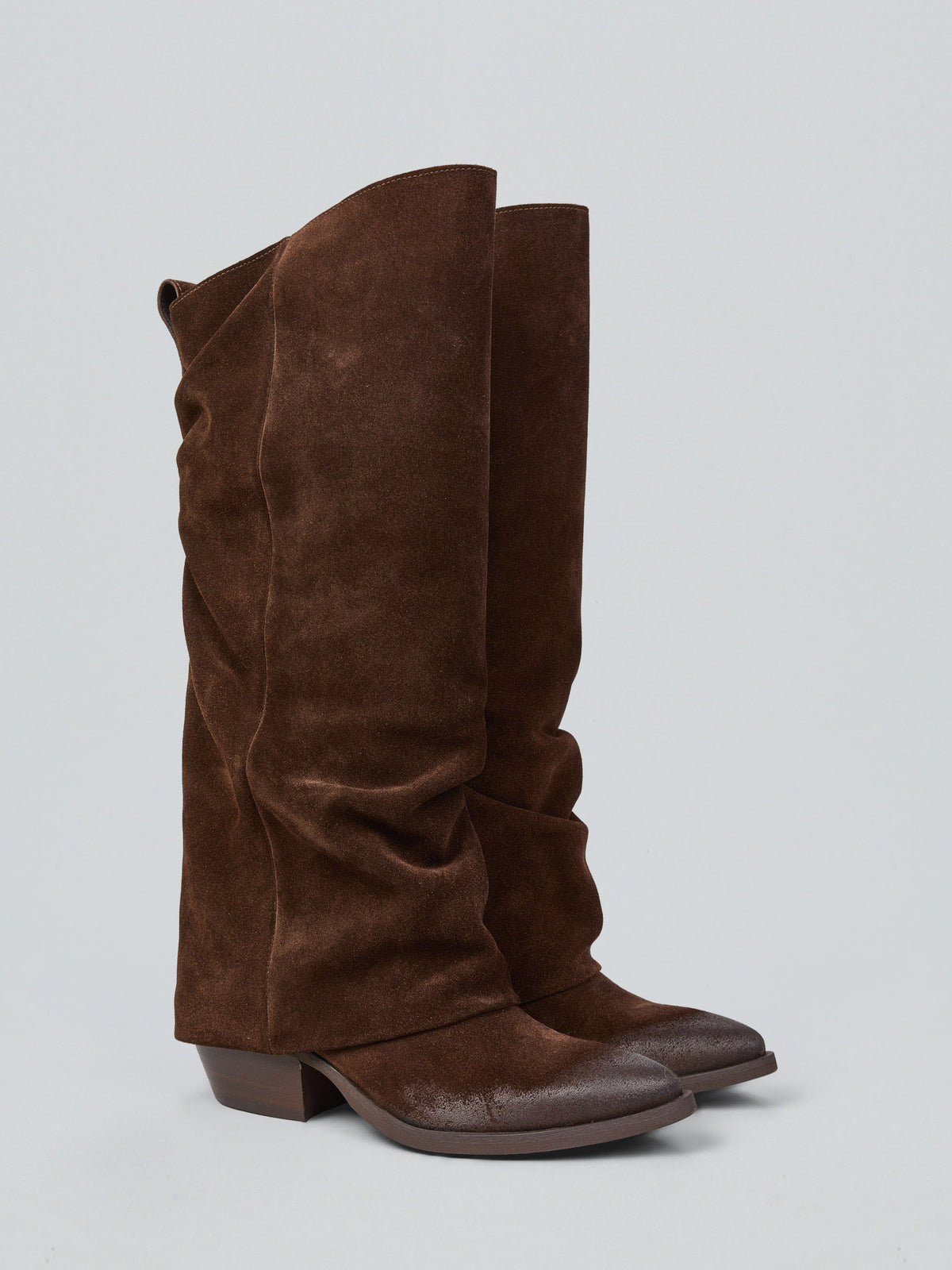 Suede Texan boots