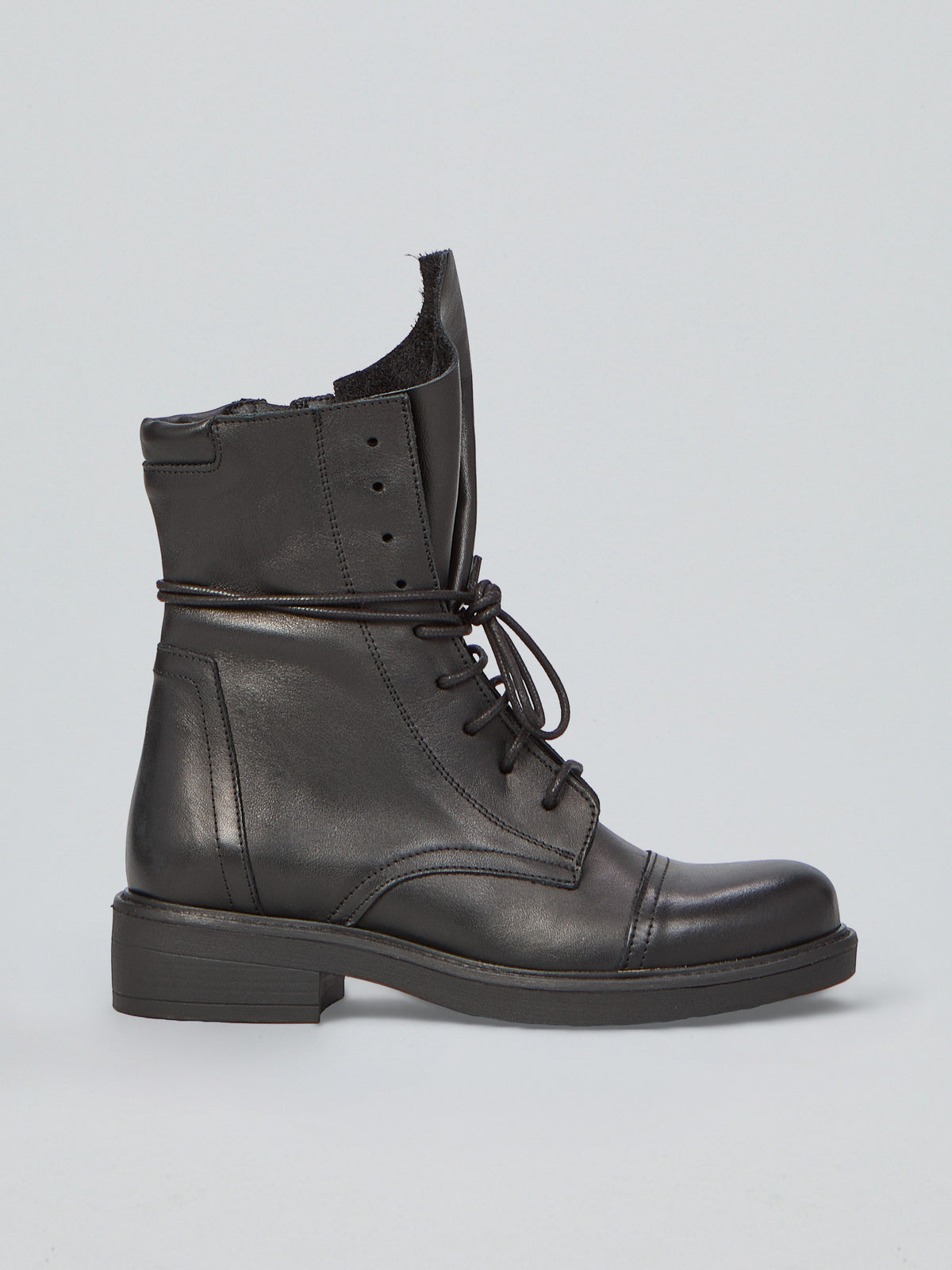 Leather boots