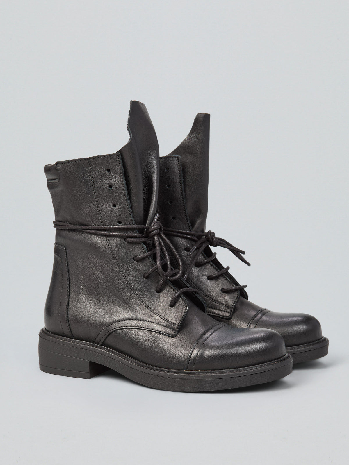 Leather boots