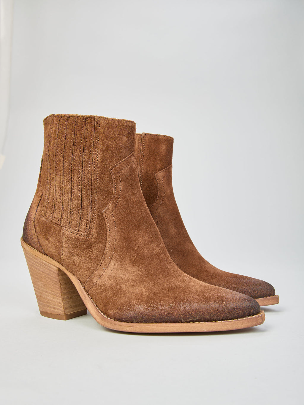 Suede Texan boots