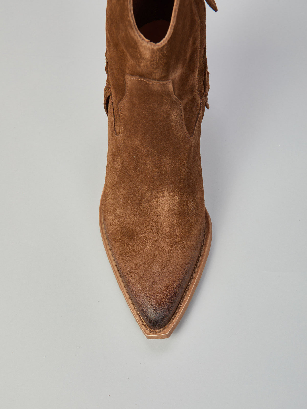 Wildleder-Texaner mit Fransen