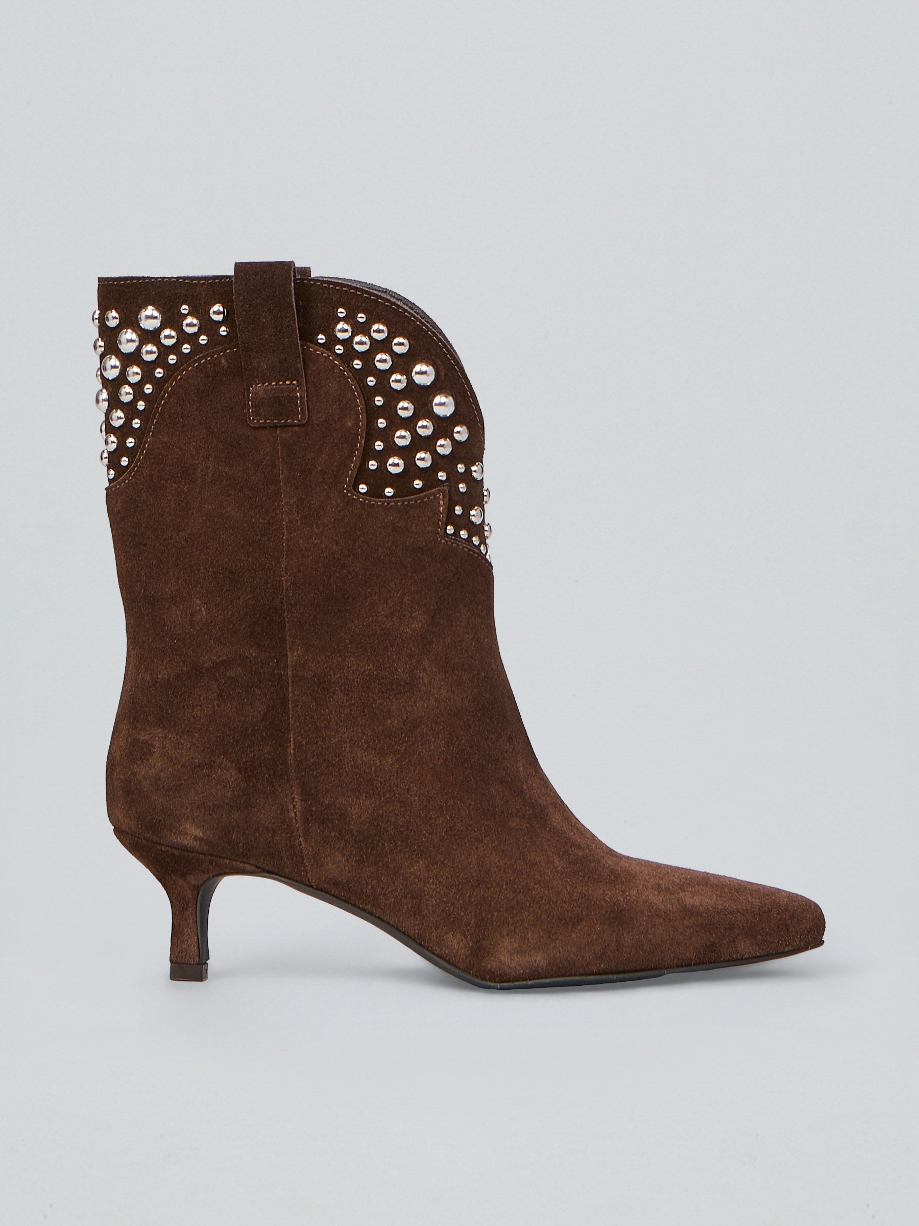 Suede ankle boot