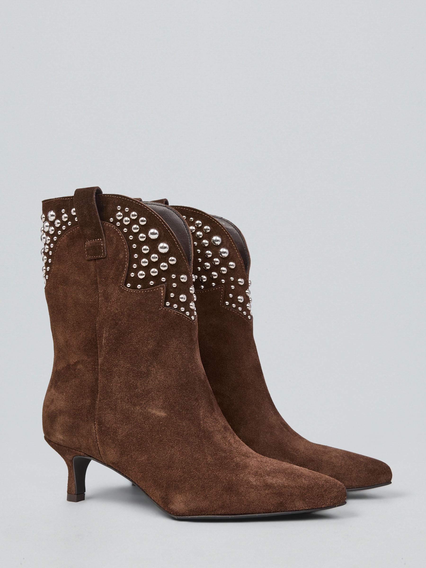 Suede ankle boot