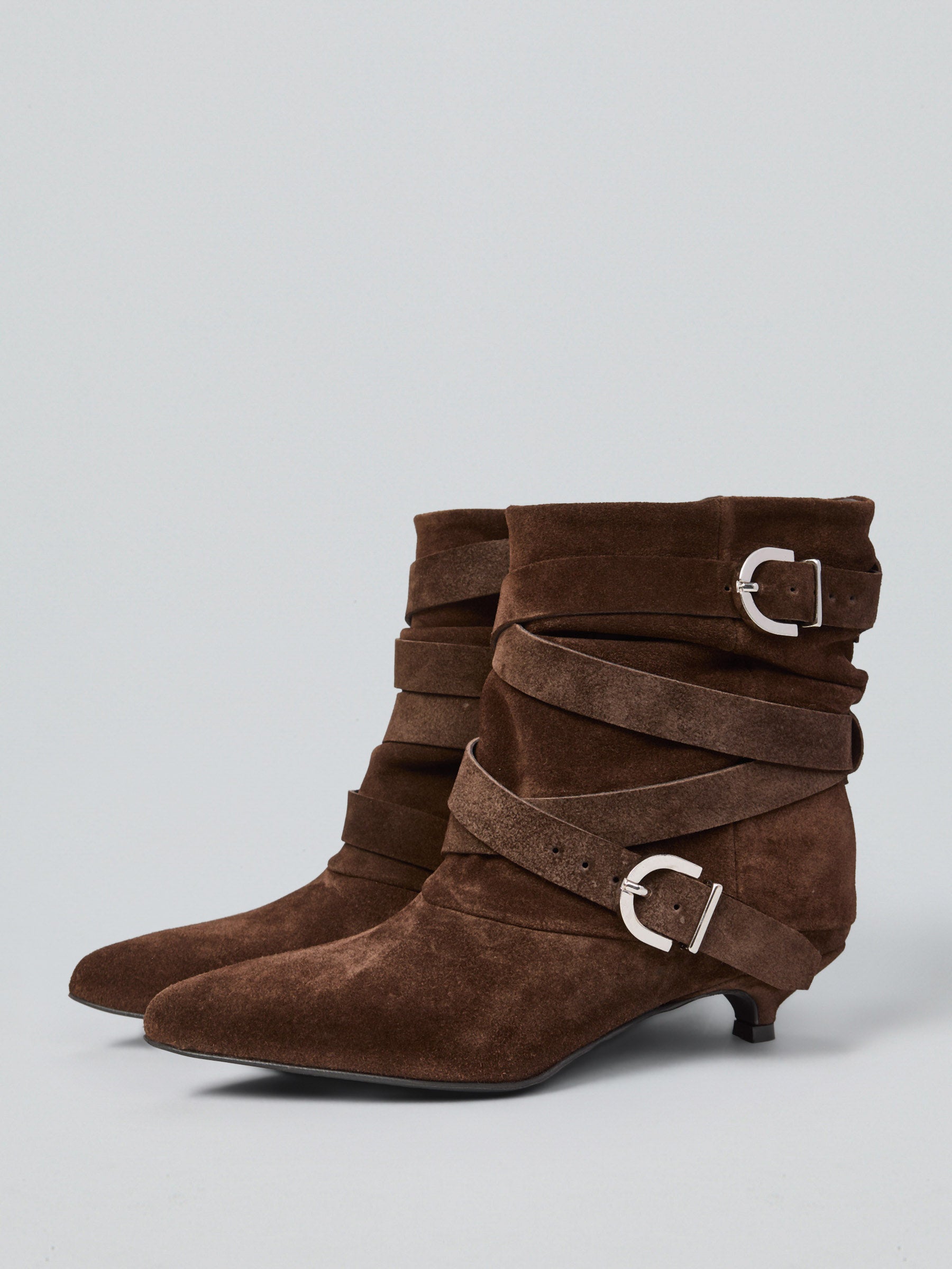Suede ankle boots