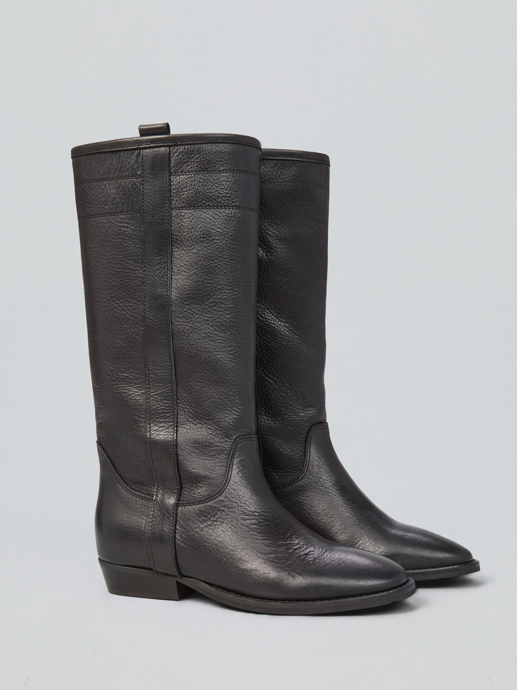 Leather boots