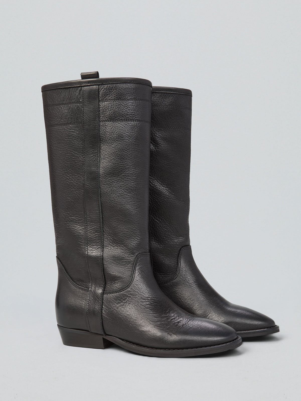 Leather boots