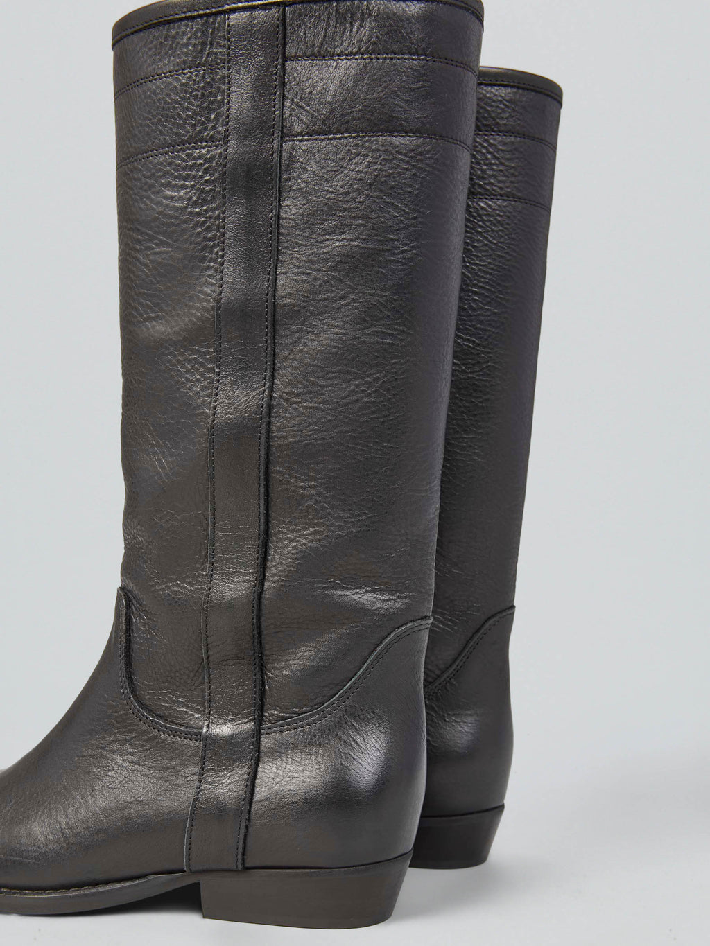 Leather boots