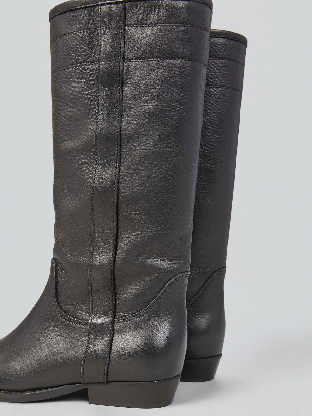 Leather boots