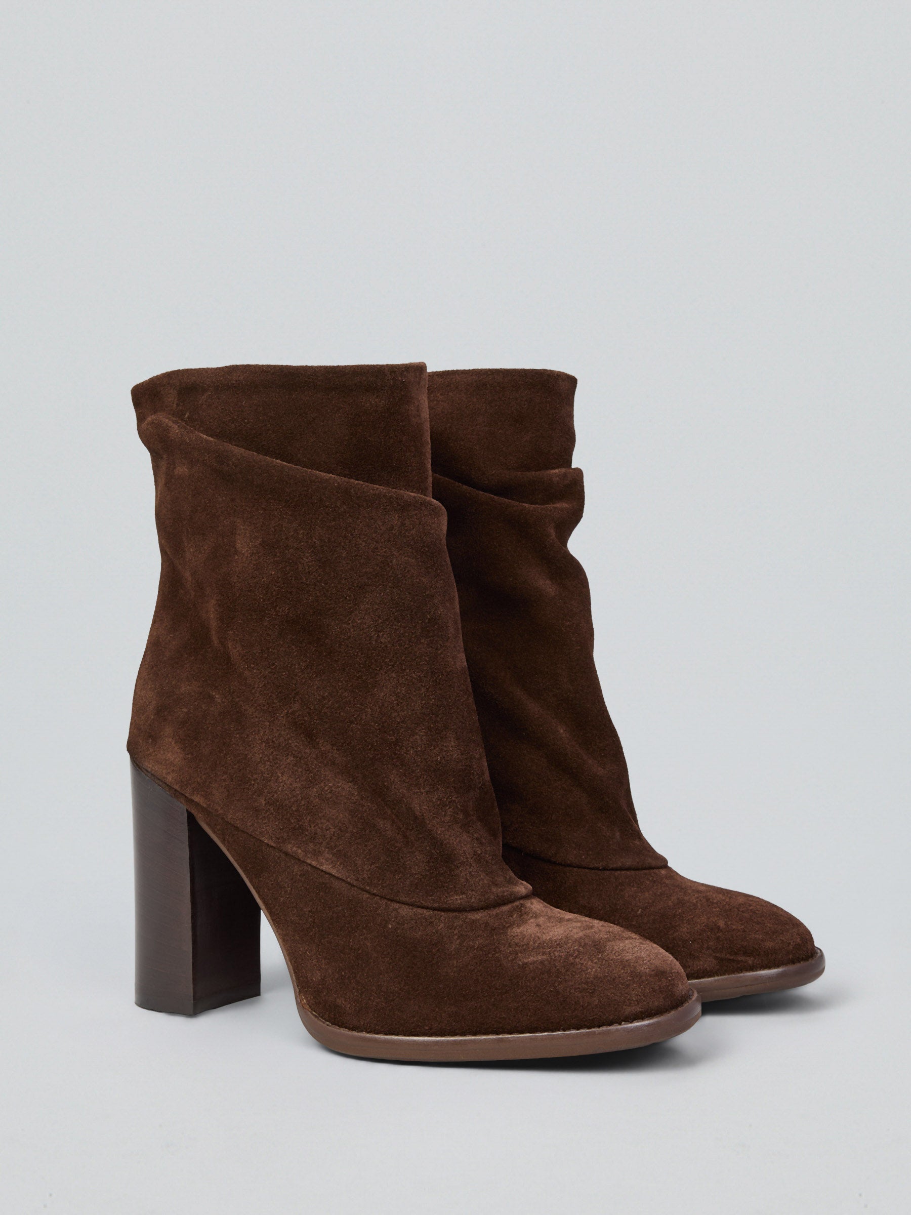 Suede ankle boots
