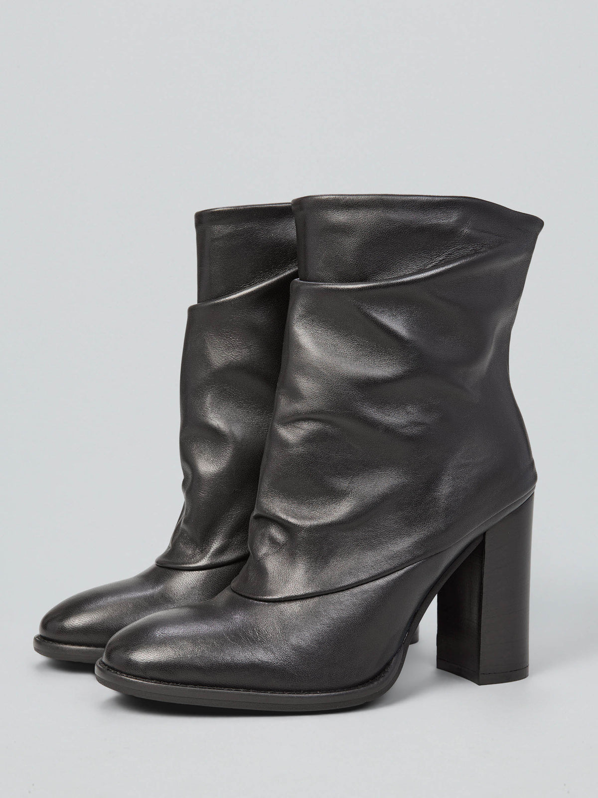 Leather ankle boots