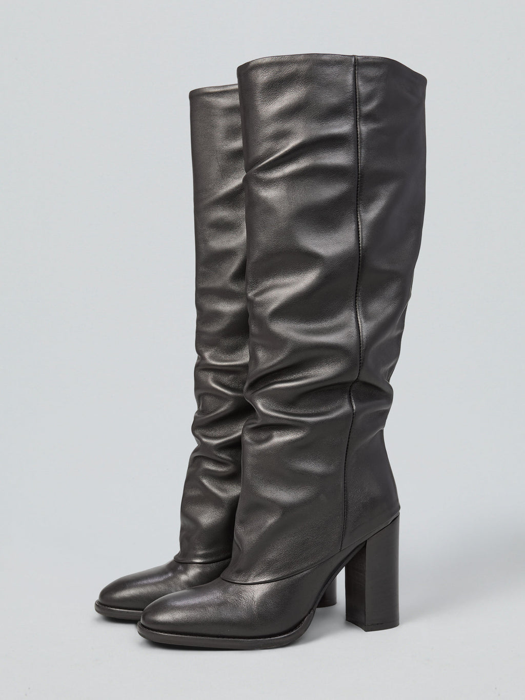 Leather boots