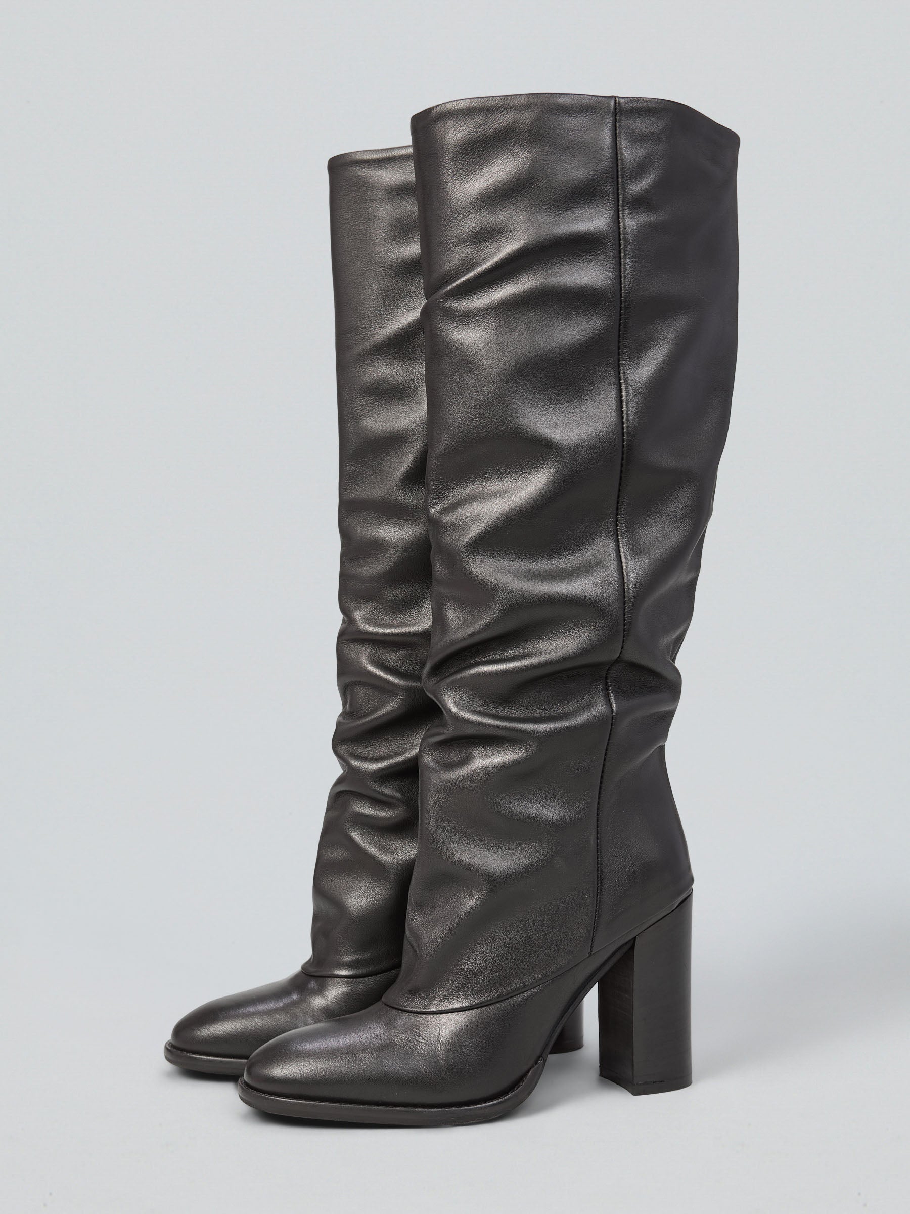 Leather boots