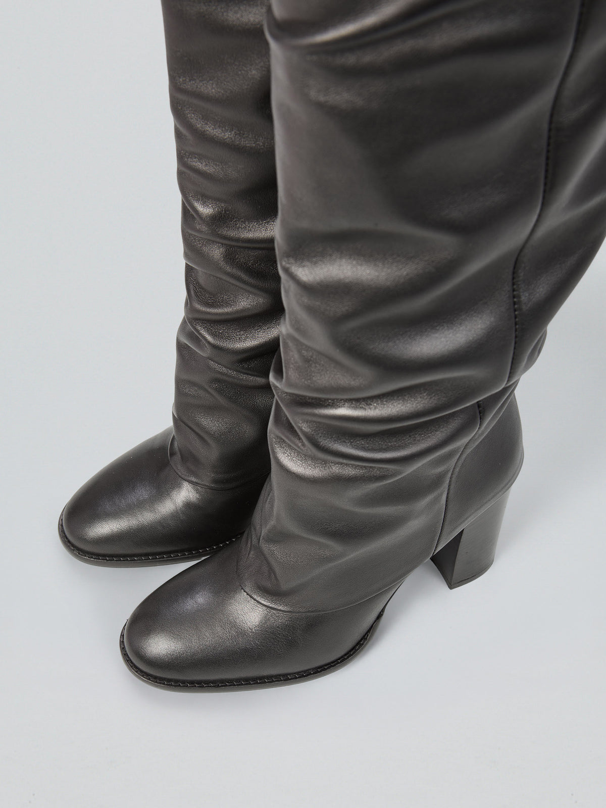Leather boots