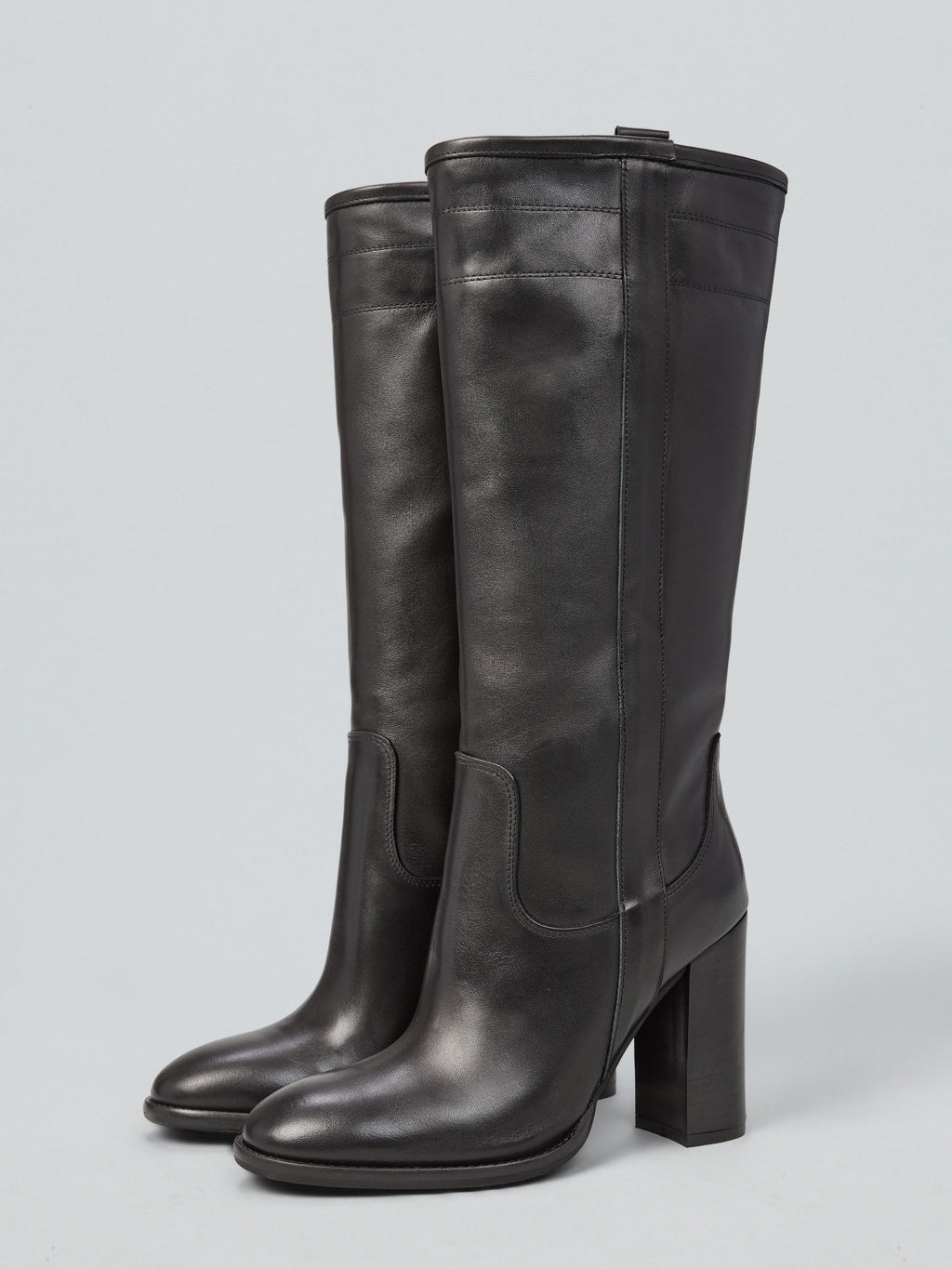 Leather boots