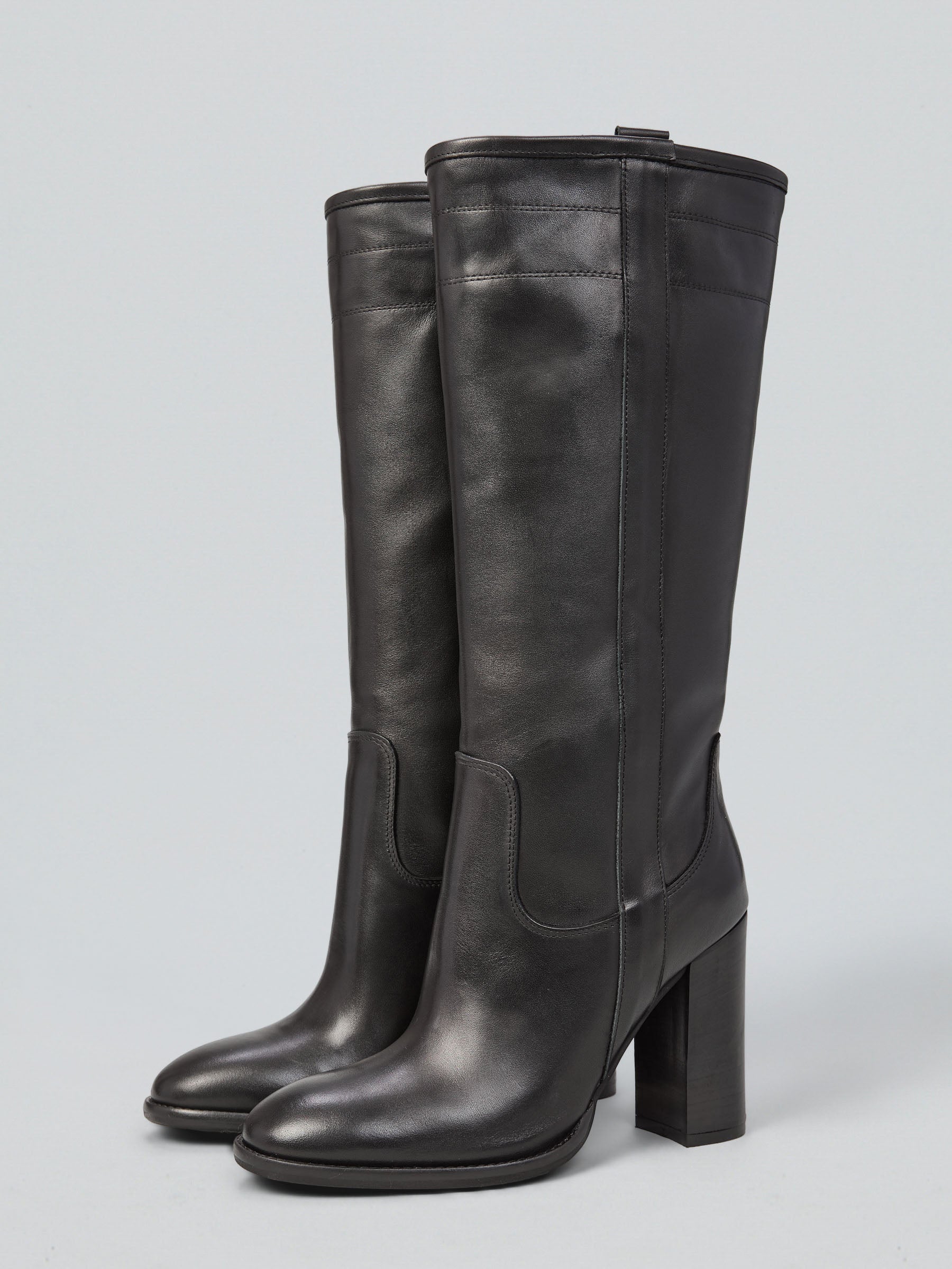 Leather boots