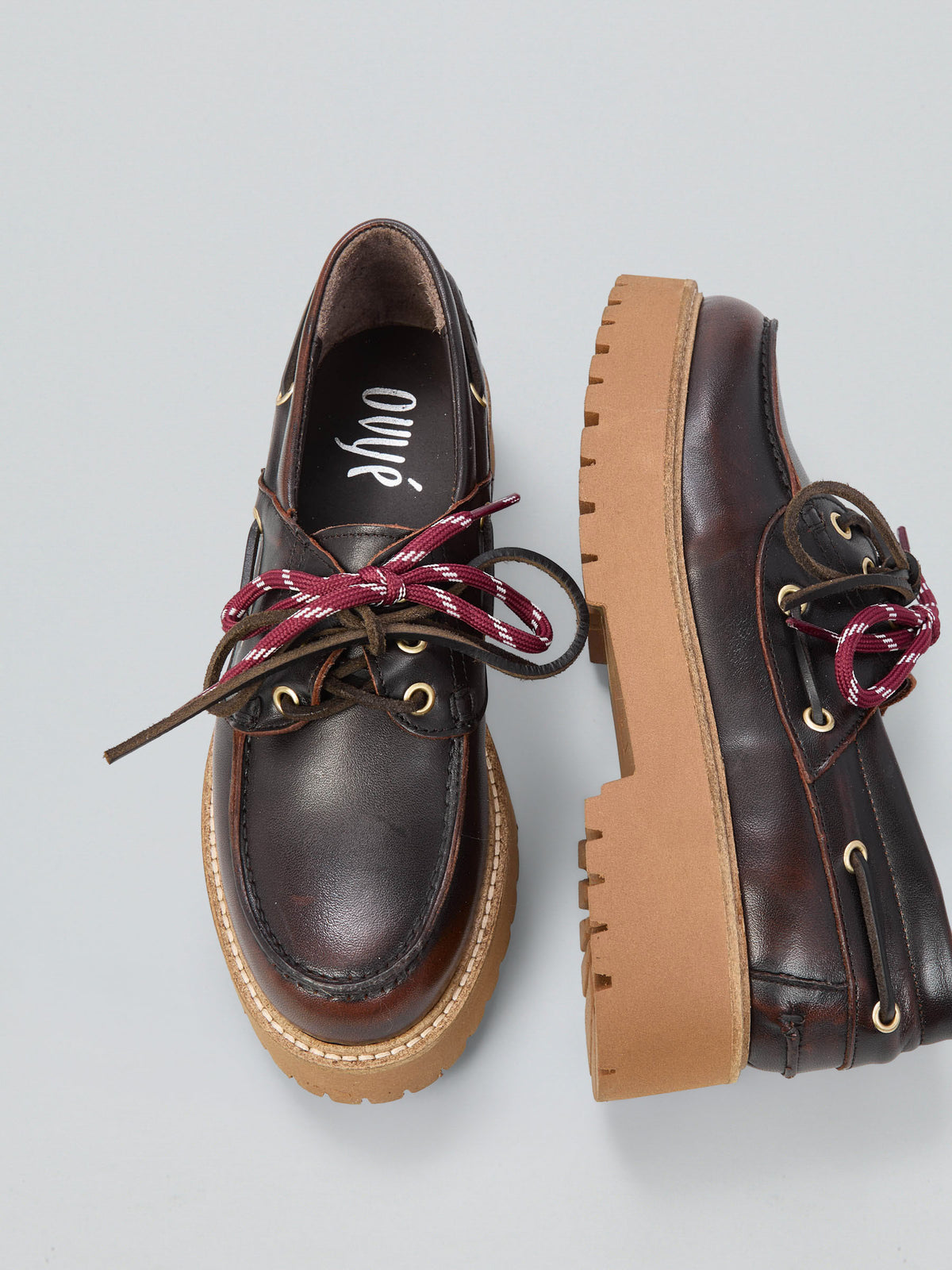 Bootsschuhe aus Leder