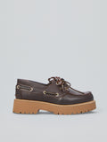 Leather boat loafers