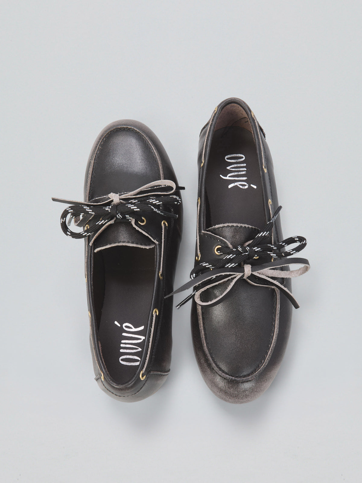 Leather boat loafers