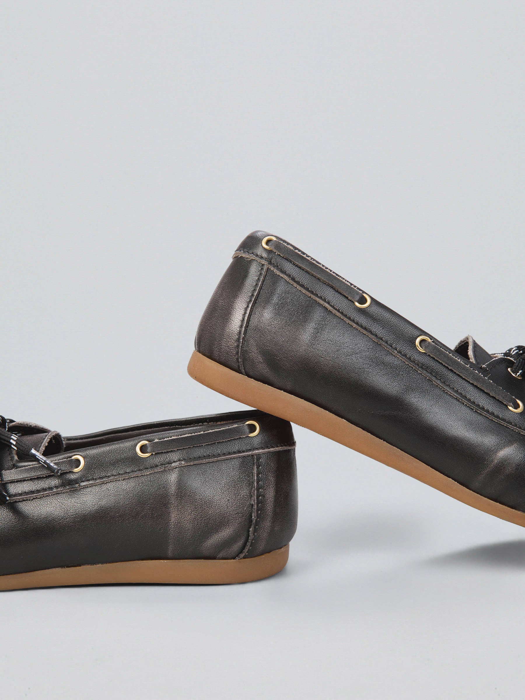 Leather boat loafers