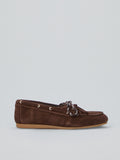 Bootsschuhe aus Veloursleder