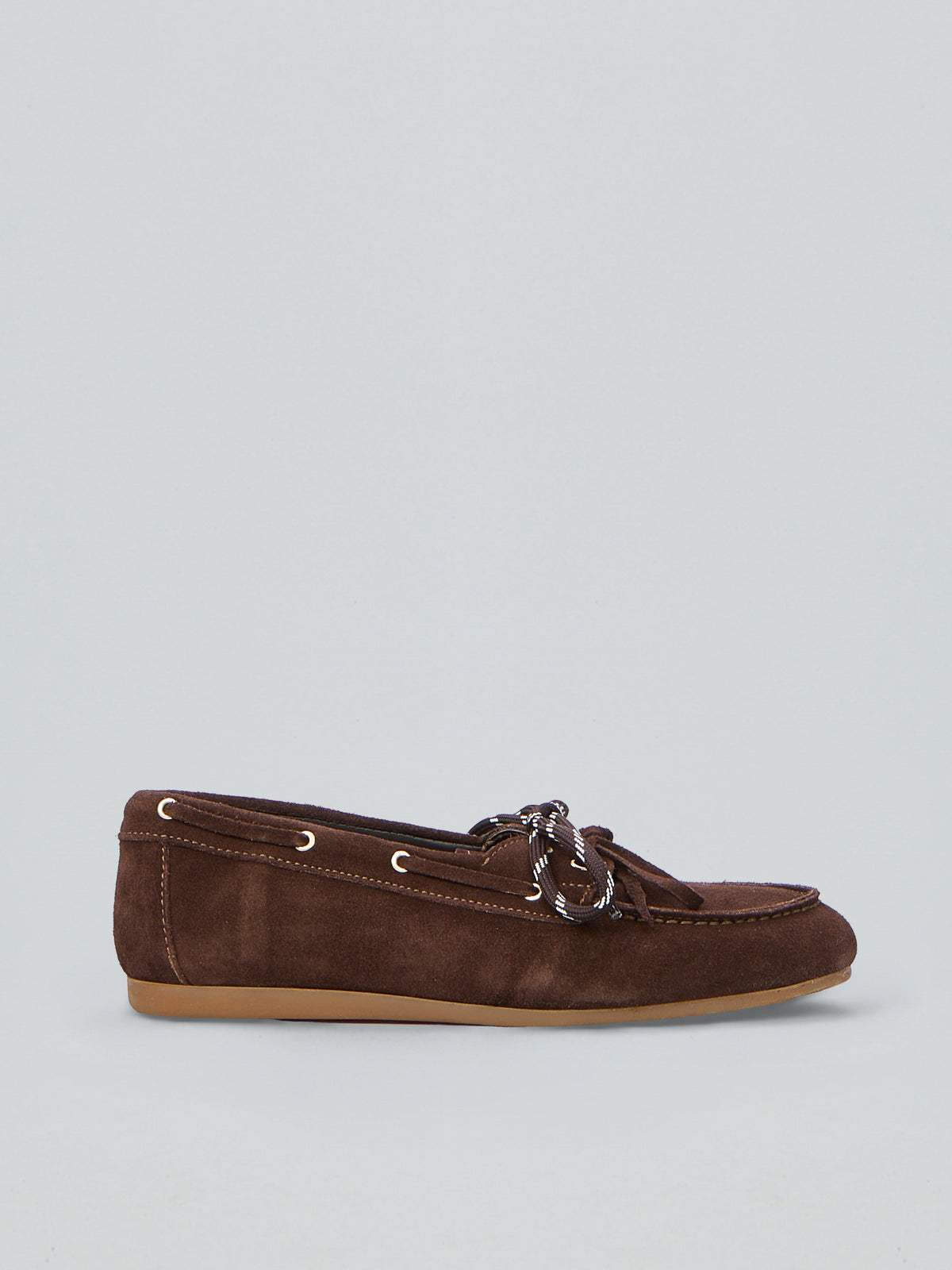 Suede boat loafers