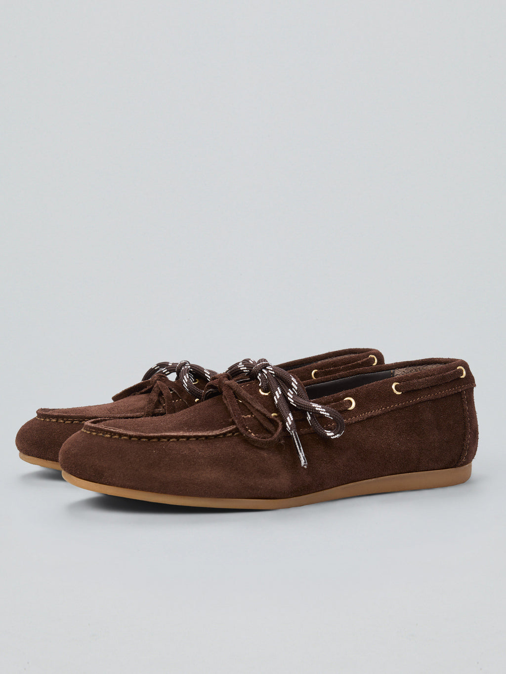Bootsschuhe aus Veloursleder